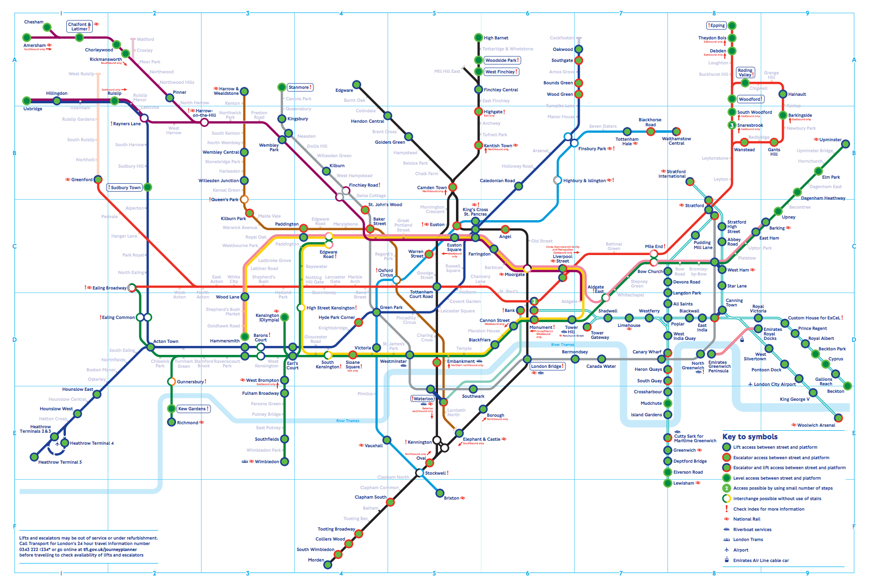 london underground journey map